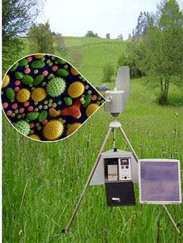 image of equipment used to sample pollen
